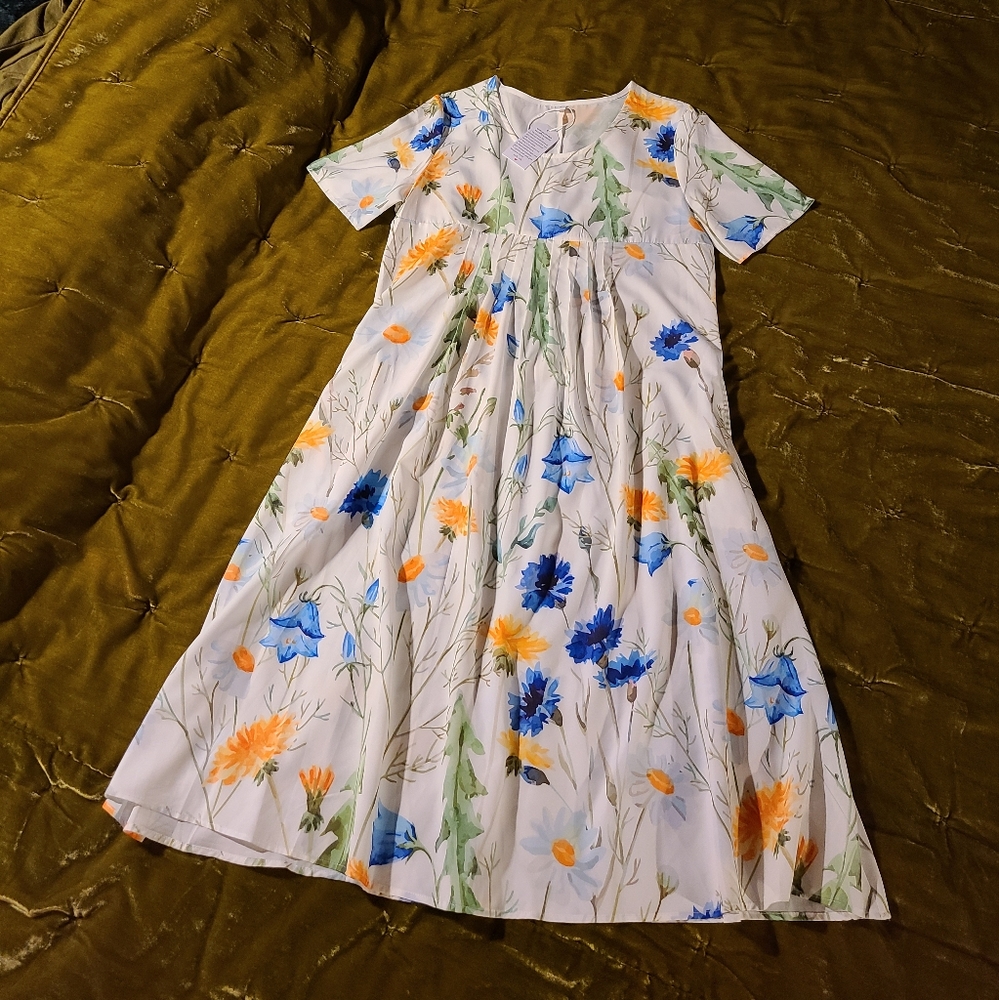 Light floaty flower dress
